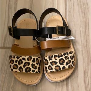 Leopard sandals size 7